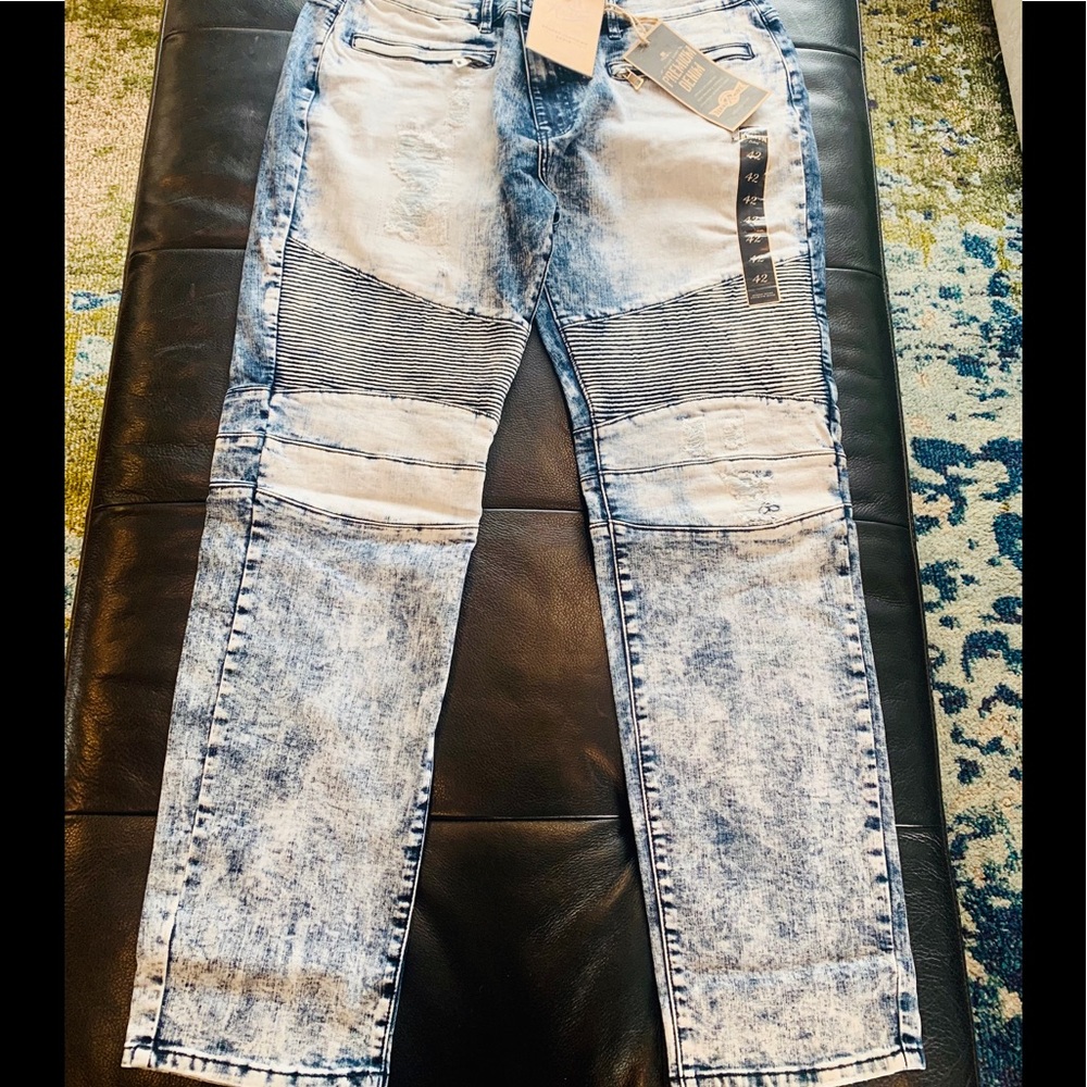 New - Biker distressed jeans